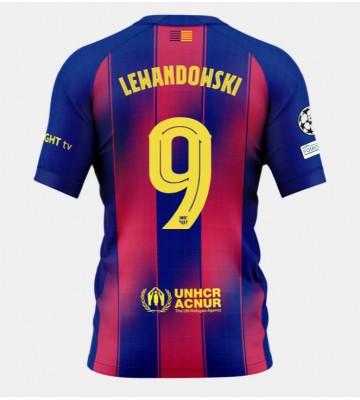 Barcelona Robert Lewandowski #9 Hjemmebanetrøje 2025-26 Kortærmet